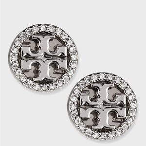 NEVER WORN Tory Burch Studs w/ Pave Diamonds